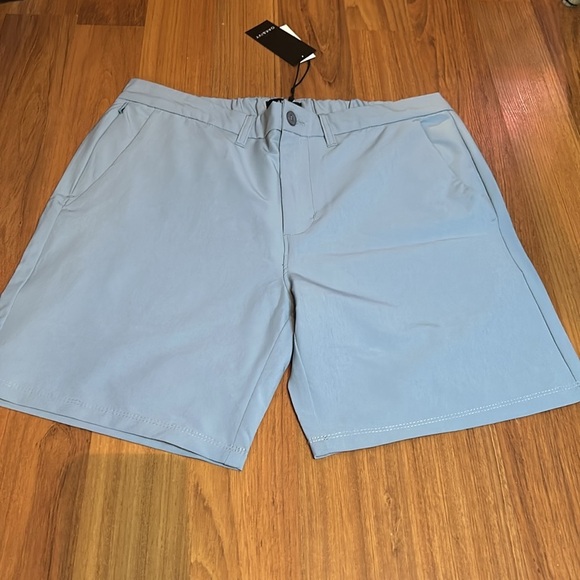 OAK & IVI   blue Shorts with Elastic Waistband - Picture 7 of 16